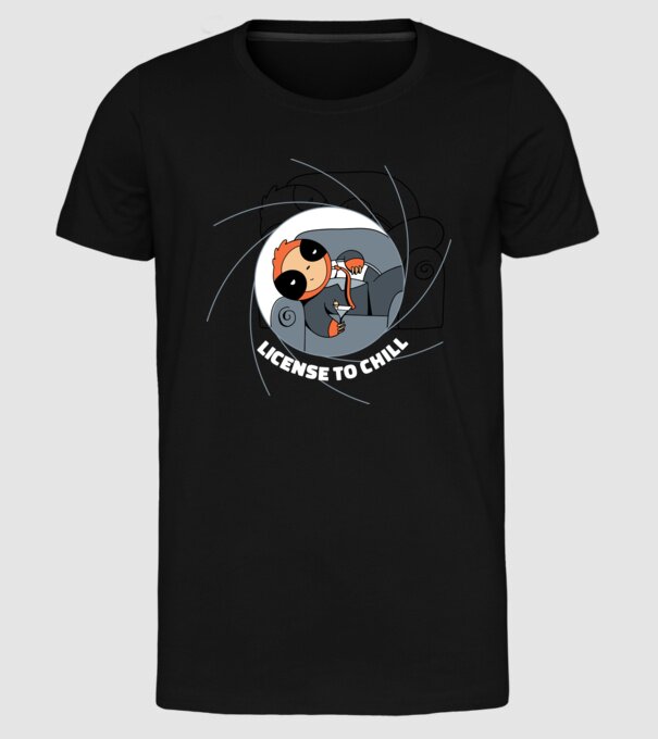 Leneș Bond 007 model negru pe tricou