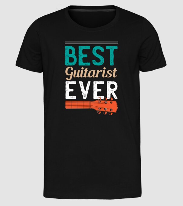 Cel mai bun chitarist model negru pe tricou