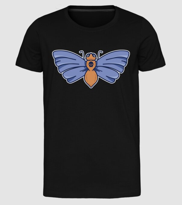 Molie model negru pe tricou
