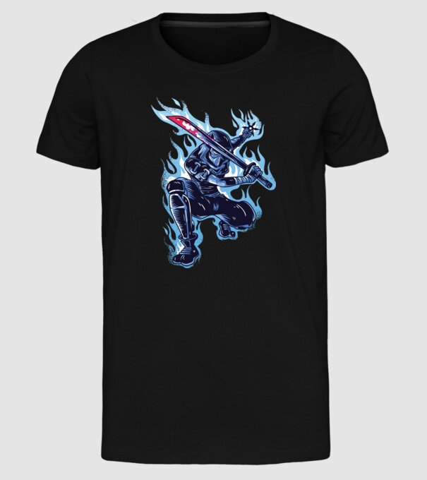 Ninja Sub Zero model negru pe tricou