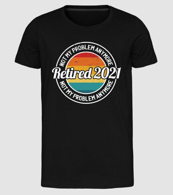 Pensionat 2021 model negru pe tricou