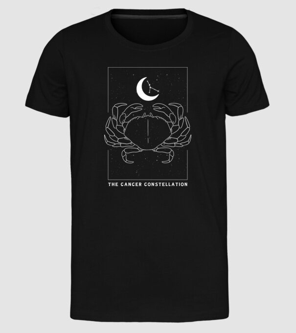 The Cancer Constellation model negru pe tricou