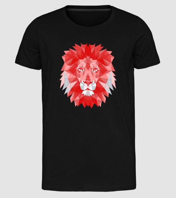 Red Lion model negru pe tricou