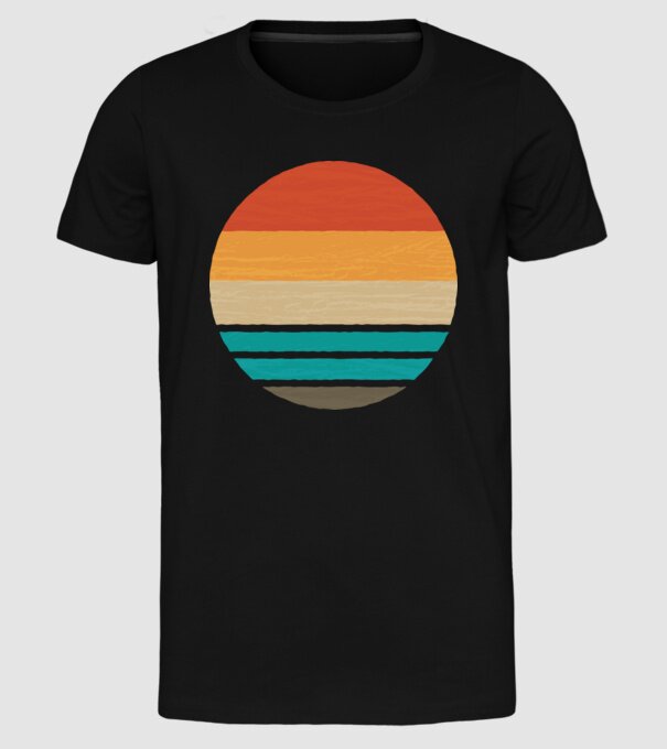 Fond Retro model negru pe tricou