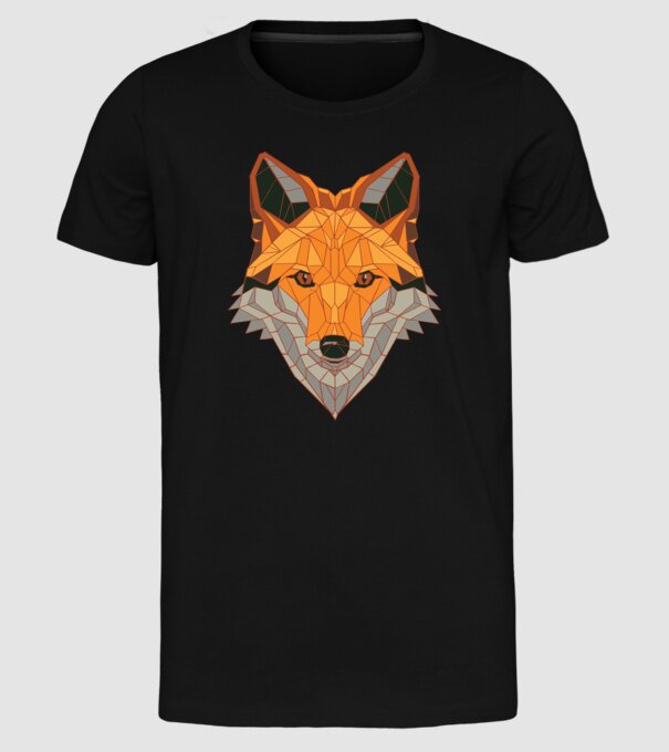 Cap de Vulpe model negru pe tricou
