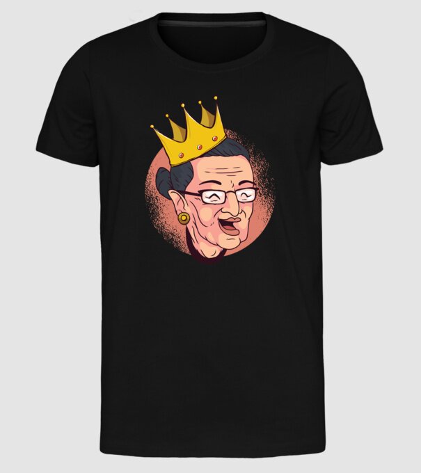 Ruth Bader Ginsburg model negru pe tricou