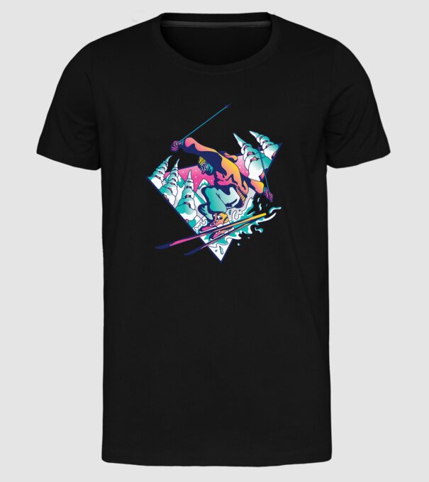 Broască țestoasă model negru pe tricou