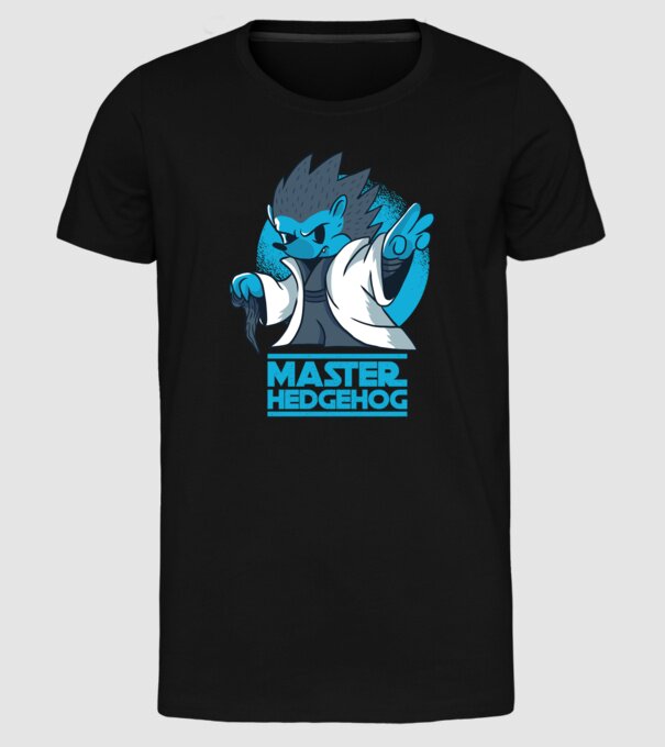 Maestru Arici model negru pe tricou