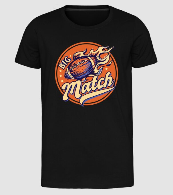 Superbowl meci de fotbal american model negru pe tricou