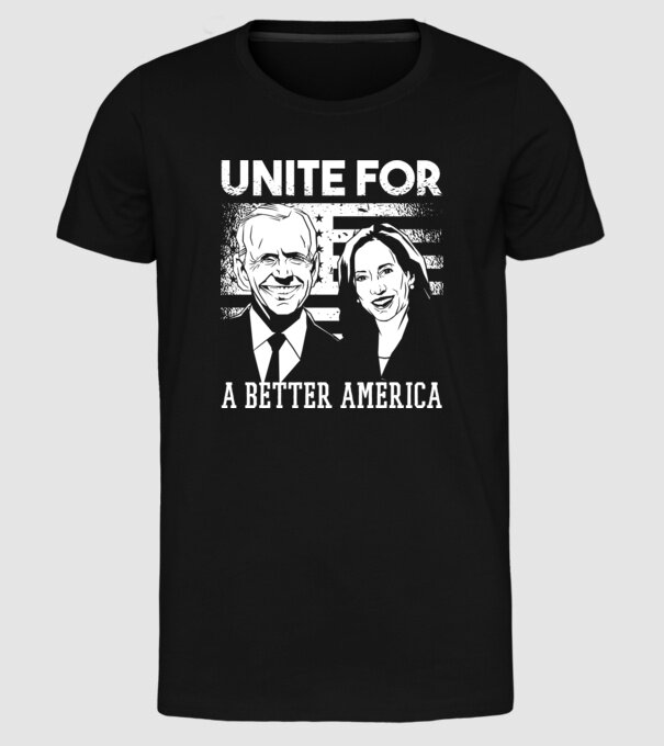 Unite for a better America - Biden Harris model negru pe tricou