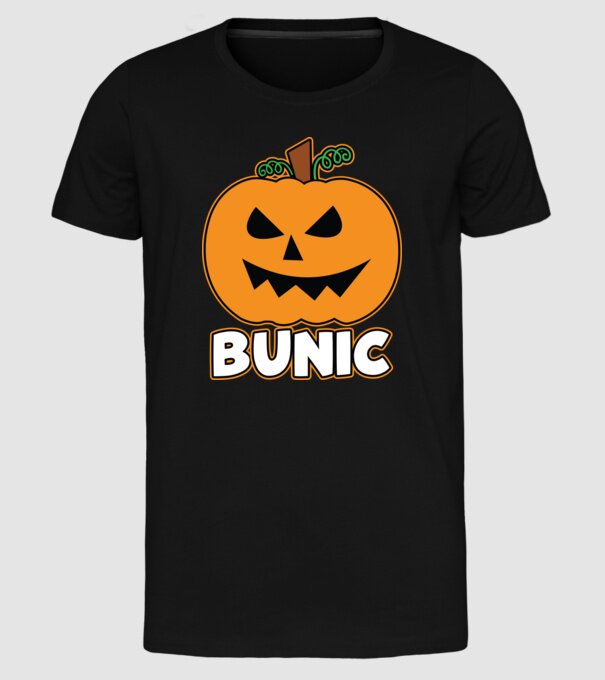 bunic model negru pe tricou