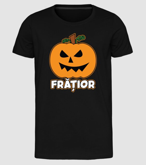 frățior model negru pe tricou