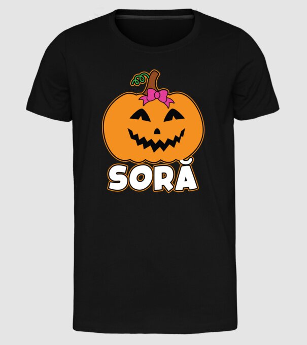 soră model negru pe tricou
