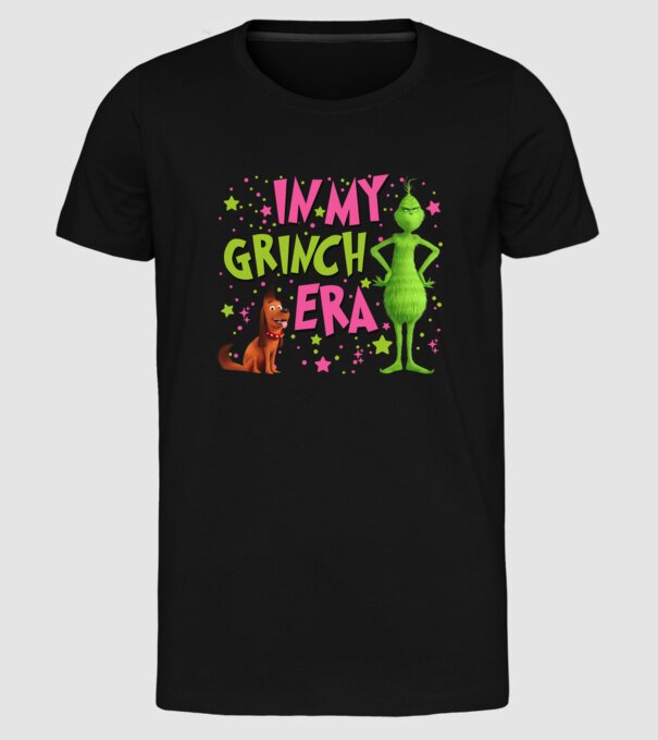 In my Grinch era model negru pe tricou