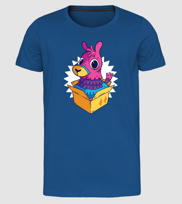 Fortnite Llama model albastru regal pe tricou