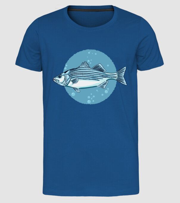 Biban de mare model albastru regal pe tricou