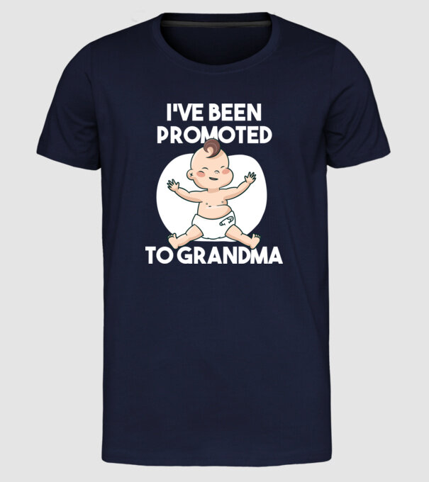 Am devenit bunică model albastru închis pe tricou