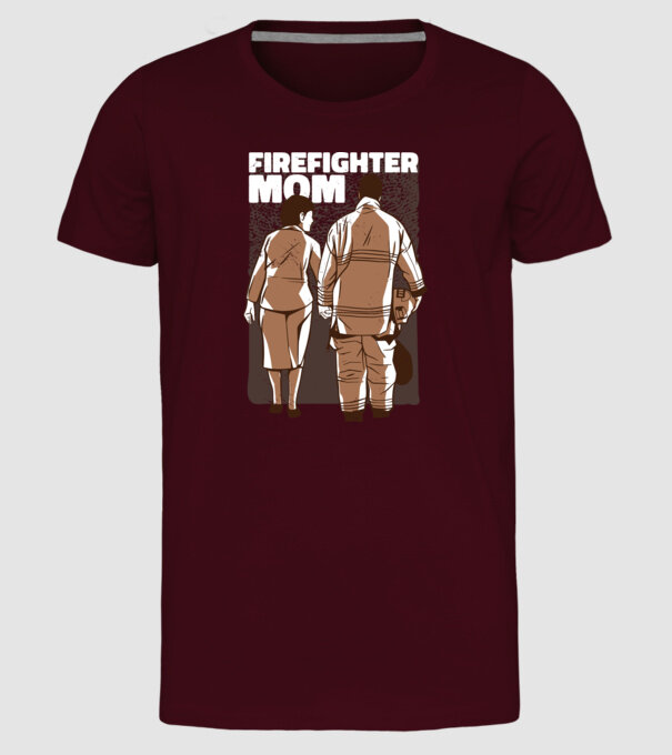 Mama de pompier model bordo pe tricou