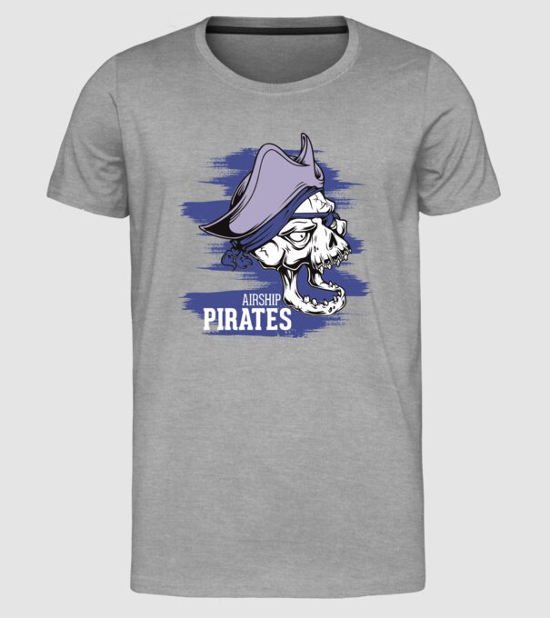 Airship Pirates 2 - Pirat model gri pe tricou