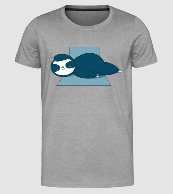 Leneș dormind model gri pe tricou