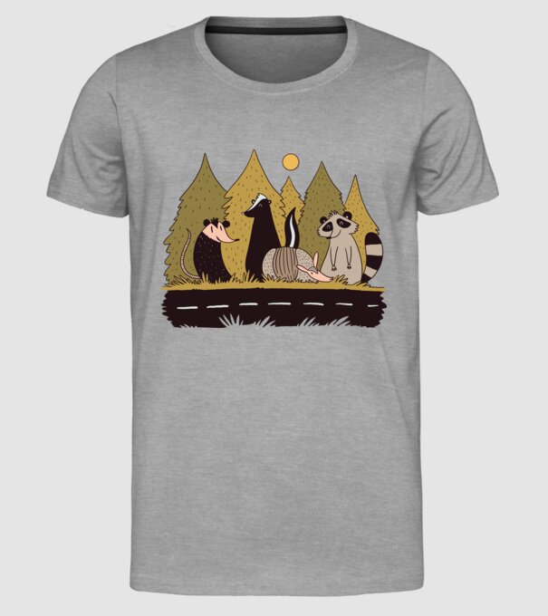 Animals Crossing model gri pe tricou