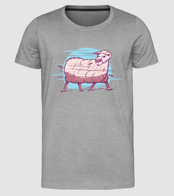Miel în furtună model gri pe tricou