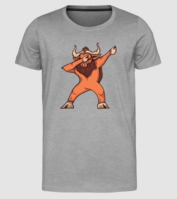 Bivol DAB model gri pe tricou