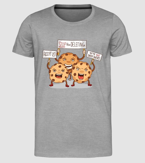 Protest Cookie model gri pe tricou