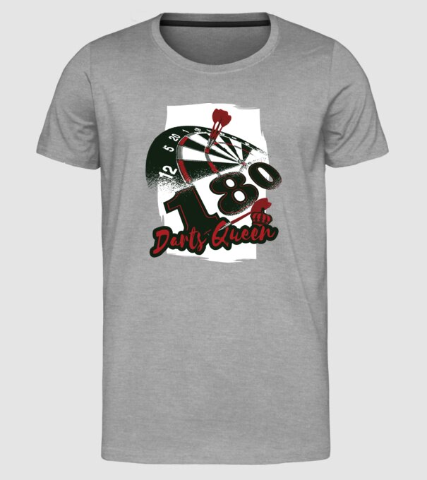 Regina Darts model gri pe tricou