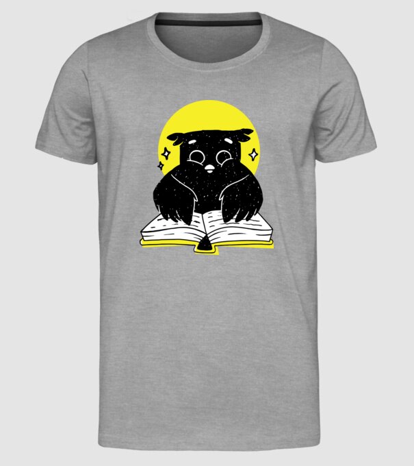 Bufniță de noapte model gri pe tricou