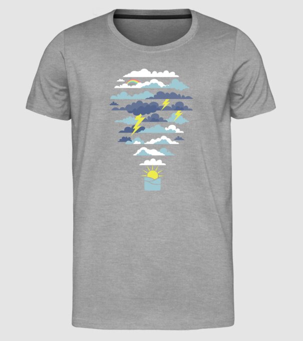 Nor Balon model gri pe tricou