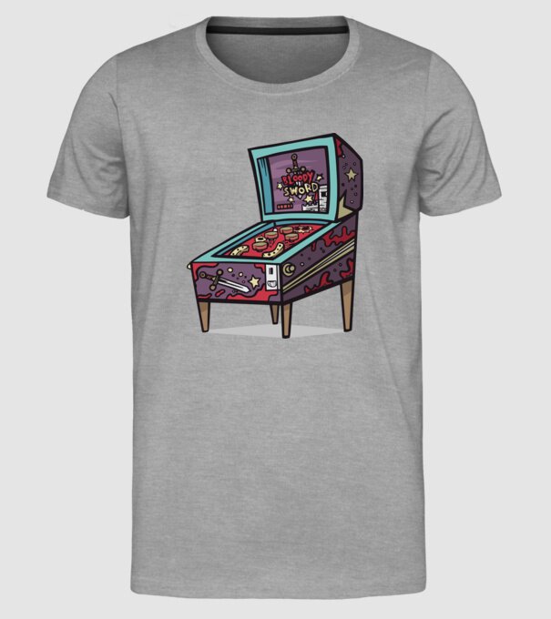 Flipper model gri pe tricou