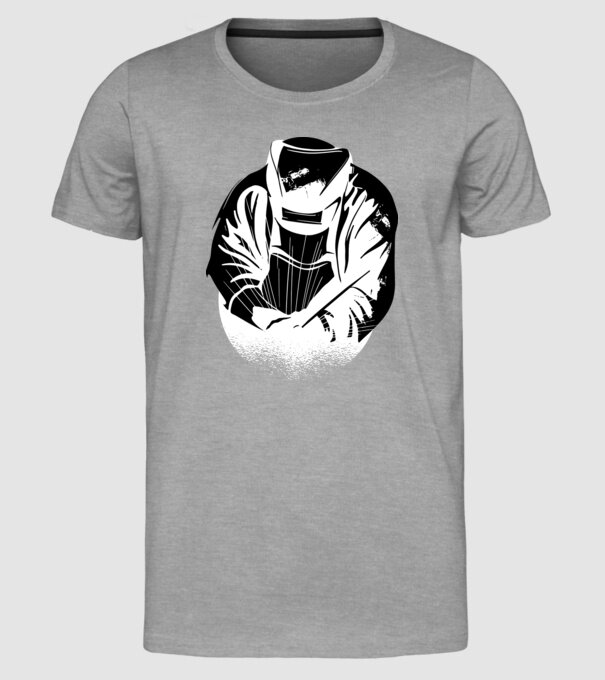 Tricou sudor model gri pe tricou
