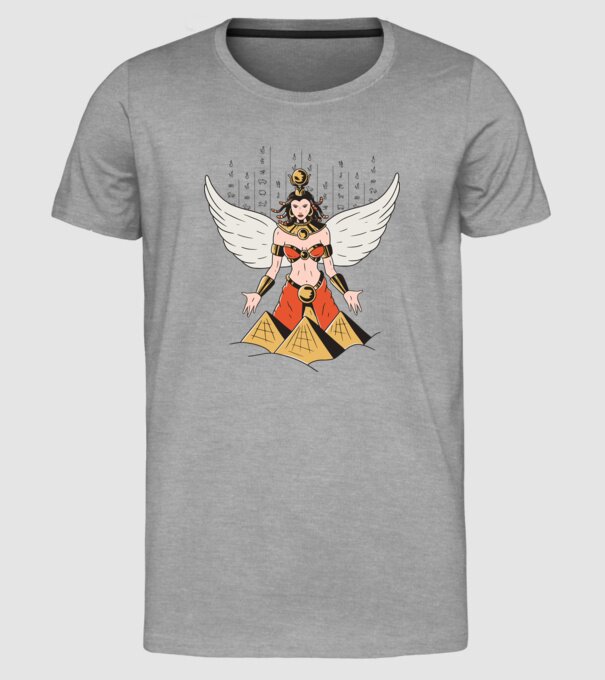 Zeița Isis model gri pe tricou