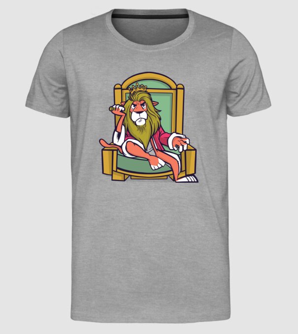 Lion King model gri pe tricou