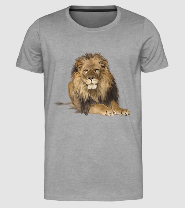 lion king model gri pe tricou