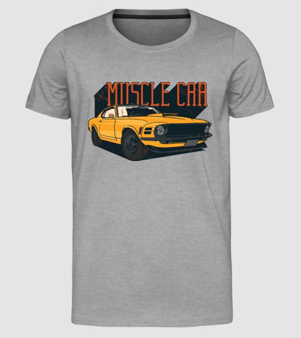Mașină sport cool model gri pe tricou