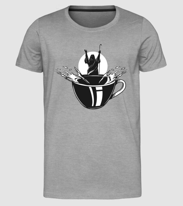 Moise cafea model gri pe tricou