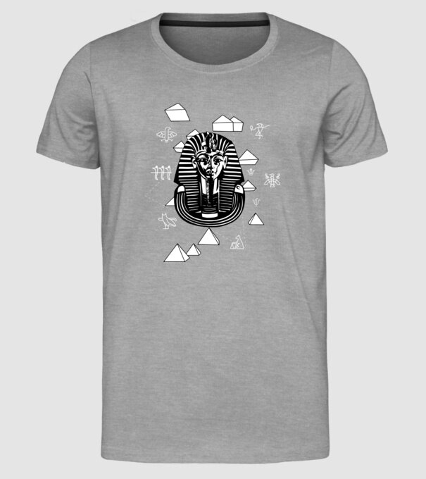 Egiptul Antic Faraon model gri pe tricou