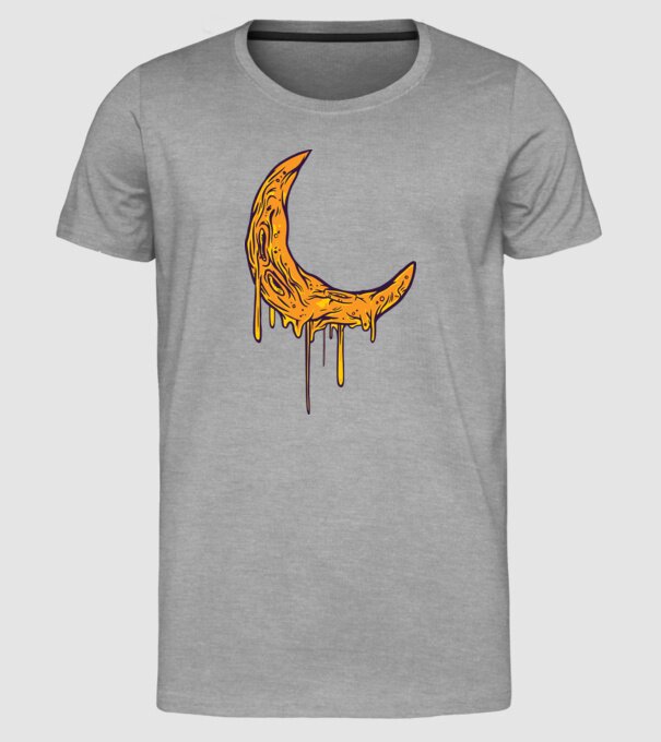 Luna topindu-se model gri pe tricou