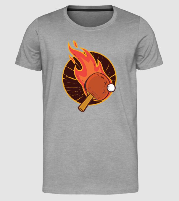 Paletă de ping-pong model gri pe tricou
