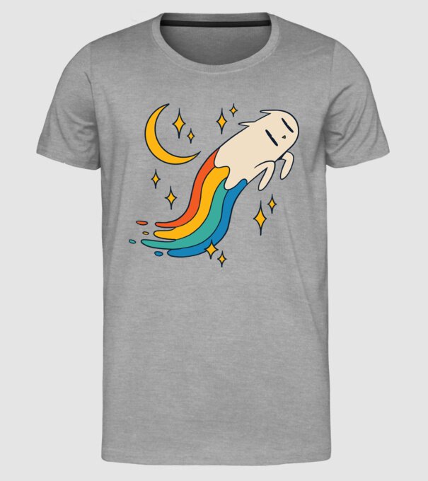 Pisoi zburător model gri pe tricou