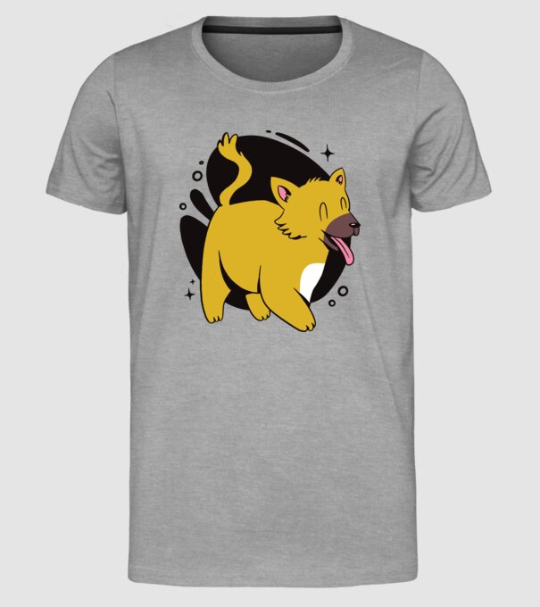 Vulpe model gri pe tricou