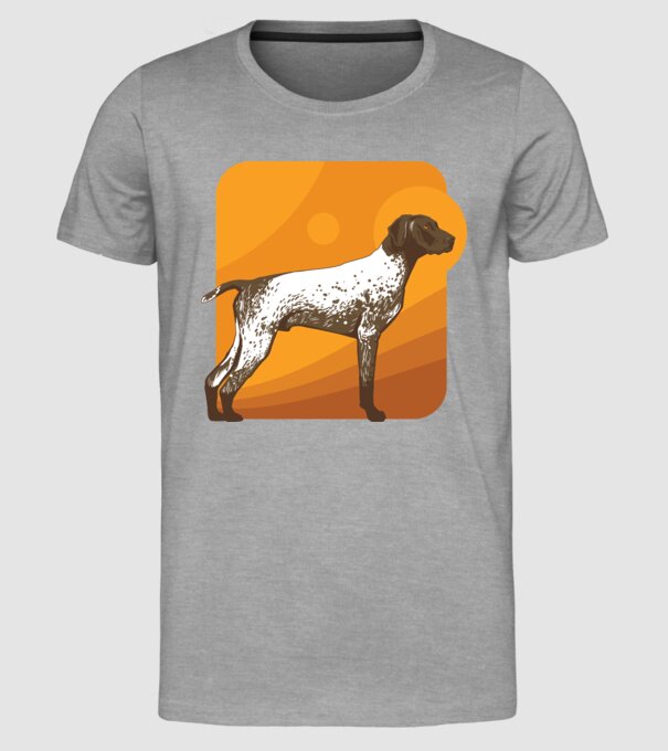 Pointer cu părul scurt model gri pe tricou