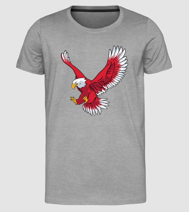 Vultur model gri pe tricou