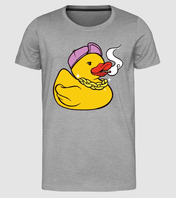 rățușcă de cauciuc Smoker model gri pe tricou