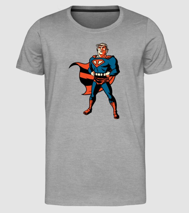 Super Trump Usa 2020 model gri pe tricou