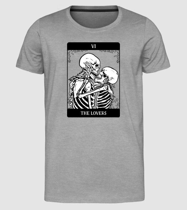 Schelete îndrăgostite model gri pe tricou