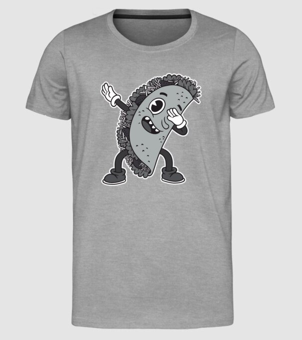 Taco DAB model gri pe tricou