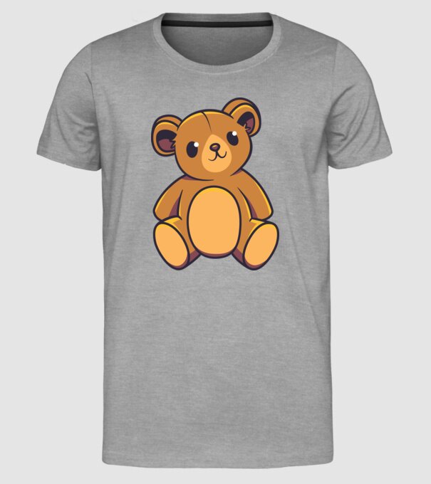 Ursuleț Teddy model gri pe tricou